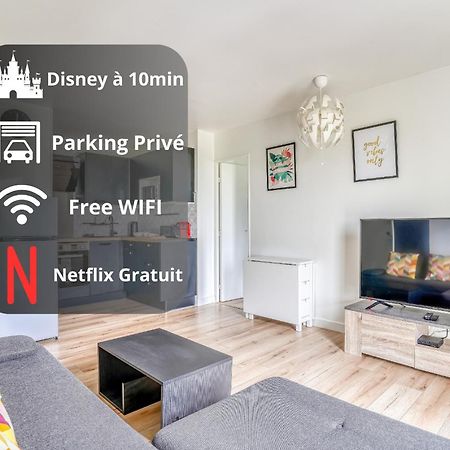 Le Convertible - Proche Disney - Parking Prive Chalifert Eksteriør bilde
