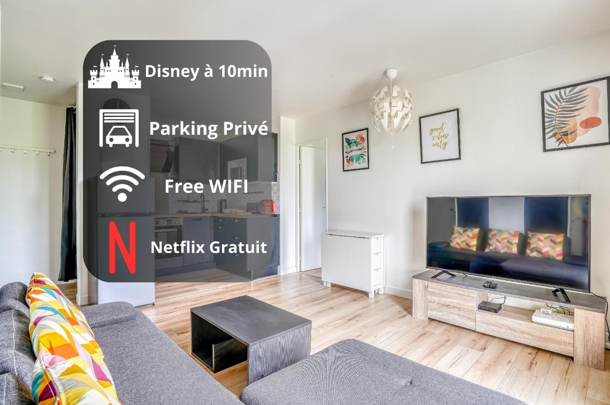 Le Convertible - Proche Disney - Parking Prive Chalifert Eksteriør bilde